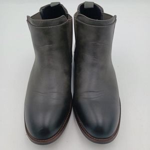 Womens Brown Ankle‎ Boots Faux Leather Size 9